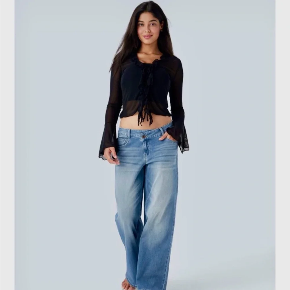 HALARA Flex asymmetrical low rise baggy jeans - Picture 1 of 14